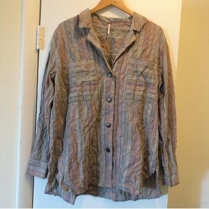 NWT Free People Button Down Size Large
